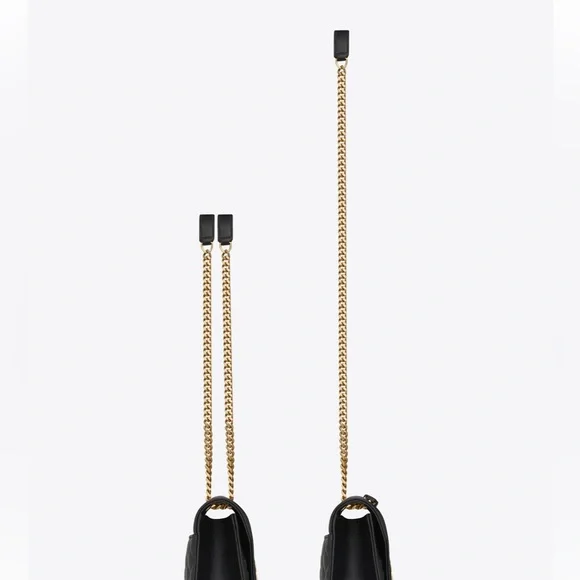 ENVELOPE MEDIUM CHAIN BAG IN MIX MATELASSÉ SUEDE - Picture 12 of 15